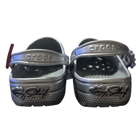 ? RARE Crocs x Kenny Scharf Classic Clog - Silver Metallic Limited Edition main image 6